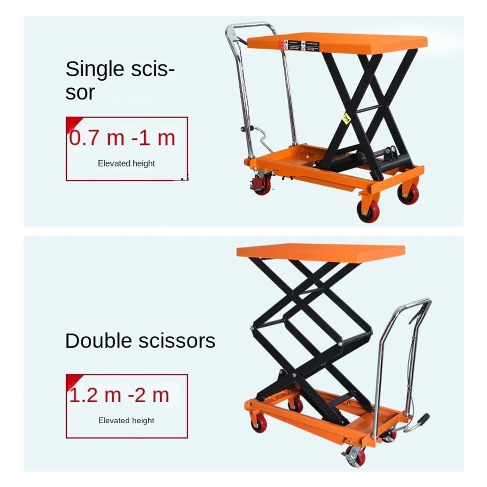 Scherenhubtisch, manueller hydraulischer Hubwagen, elektrischer einfacher Hubtisch, Plattformwagen, 5,5