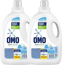 Omo Sabão Líquido 2 Unidades Puro Cuidado 5L