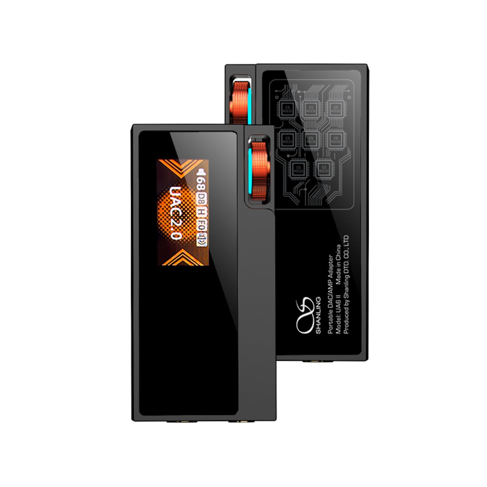SHANLING UA6 II Portable DAC/Amp Headphone Amplifiers– 8X CS43131 Parallel Array, 133dB SNR, 4.4mm + 3.5mm, Up to 365mW@32Ω, PCM 768kHz/DSD512, APP/PC Control, Black-image-32