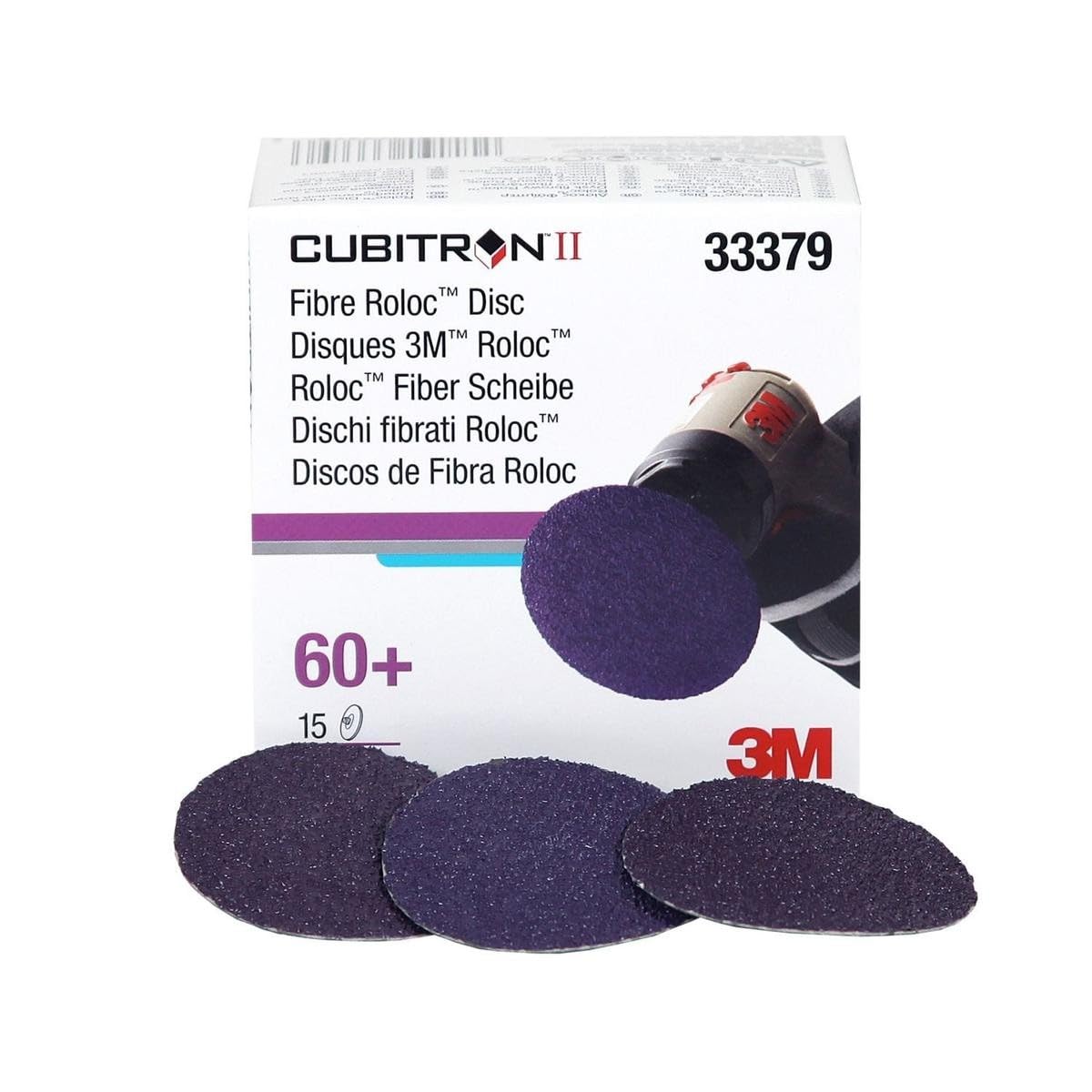 Cubitron II Fibre Roloc Disc 2" 60+ 15/BX, 6BX/Cs