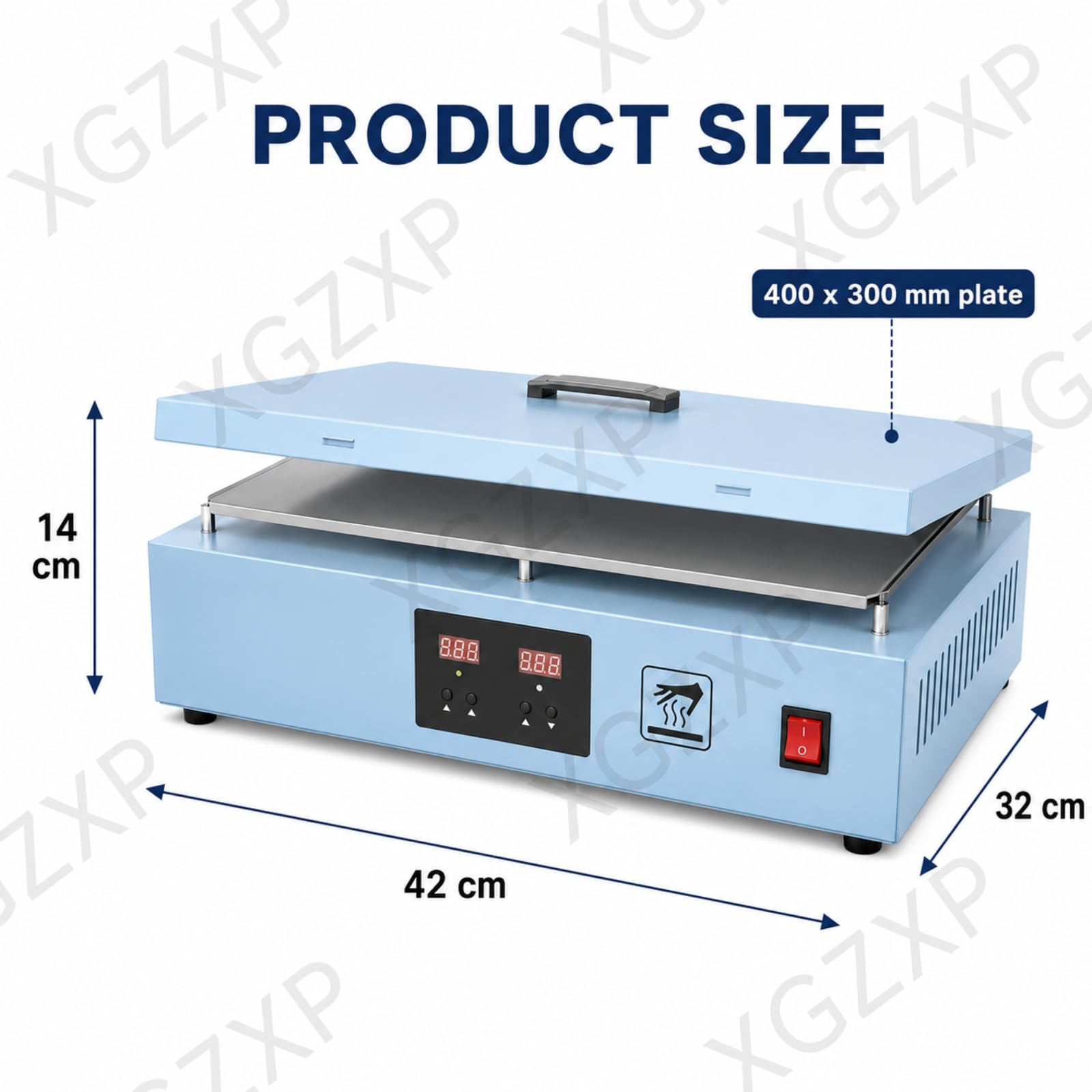 Máquina Manual Para Envolver Con Celofán, 1200 W, Con Control De Temperatura De 200 ℃, Placa Calefactora De Aluminio De 400 X 300 Mm, Para Perfumes, Cosméticos, Cajas De Póker Y Películas De Pvc