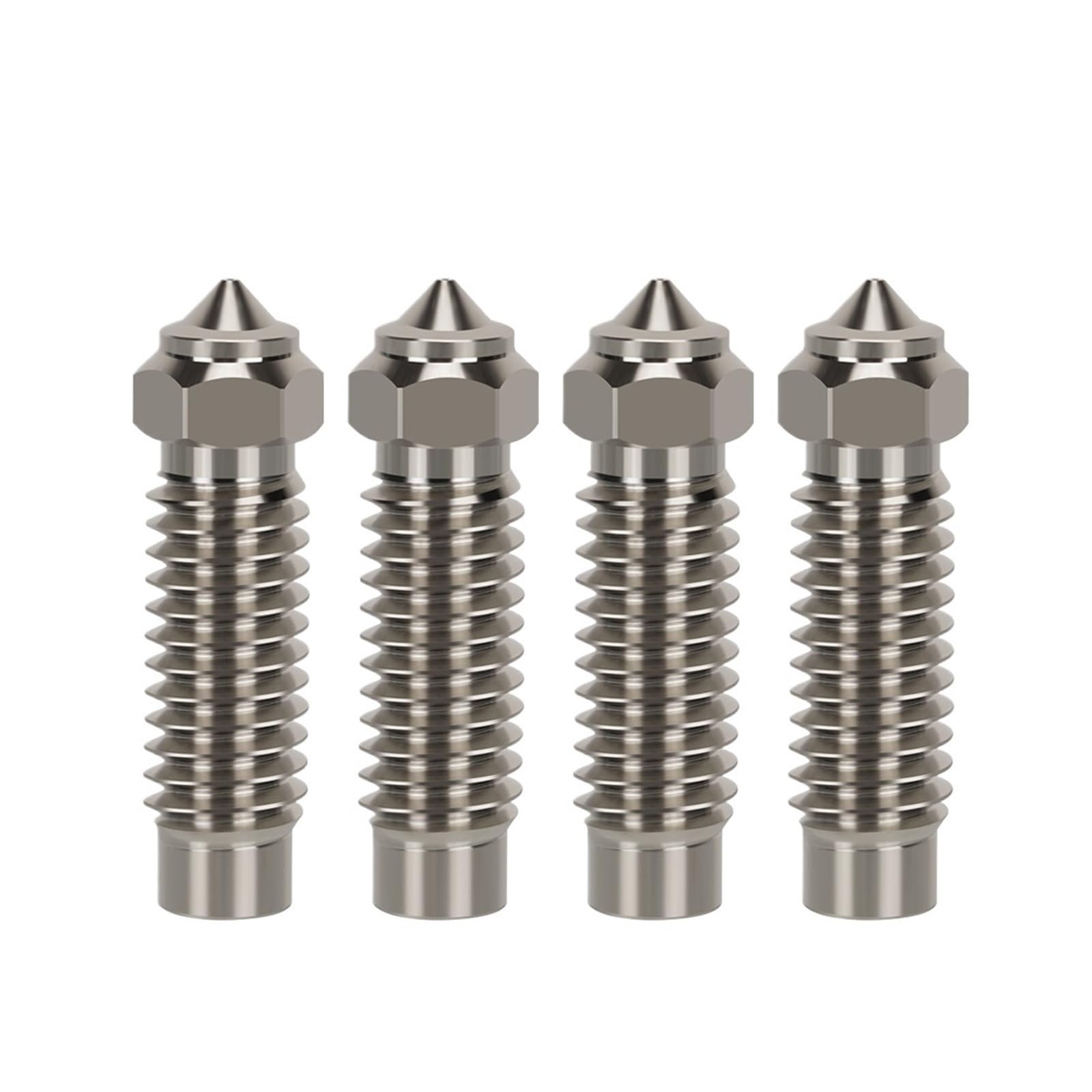 Boquilla de acero endurecido chapada en cobre y latón, Kit Hotend boquillas alta velocidad(Copper-2468,Orange)