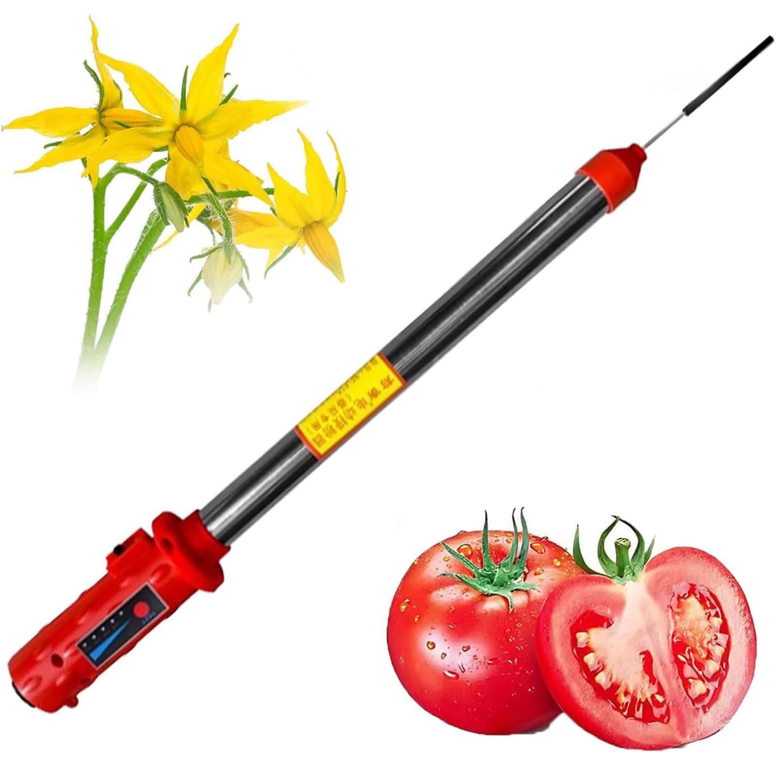 XNZJHPP Electric Automatic Tomato Pollinator Machine, 7000RPM Vegetable Tomato Pollinator Sprayer with 6500mAh Lithium Battery, for Gardens, Tomatoes, Peppers, Strawberries