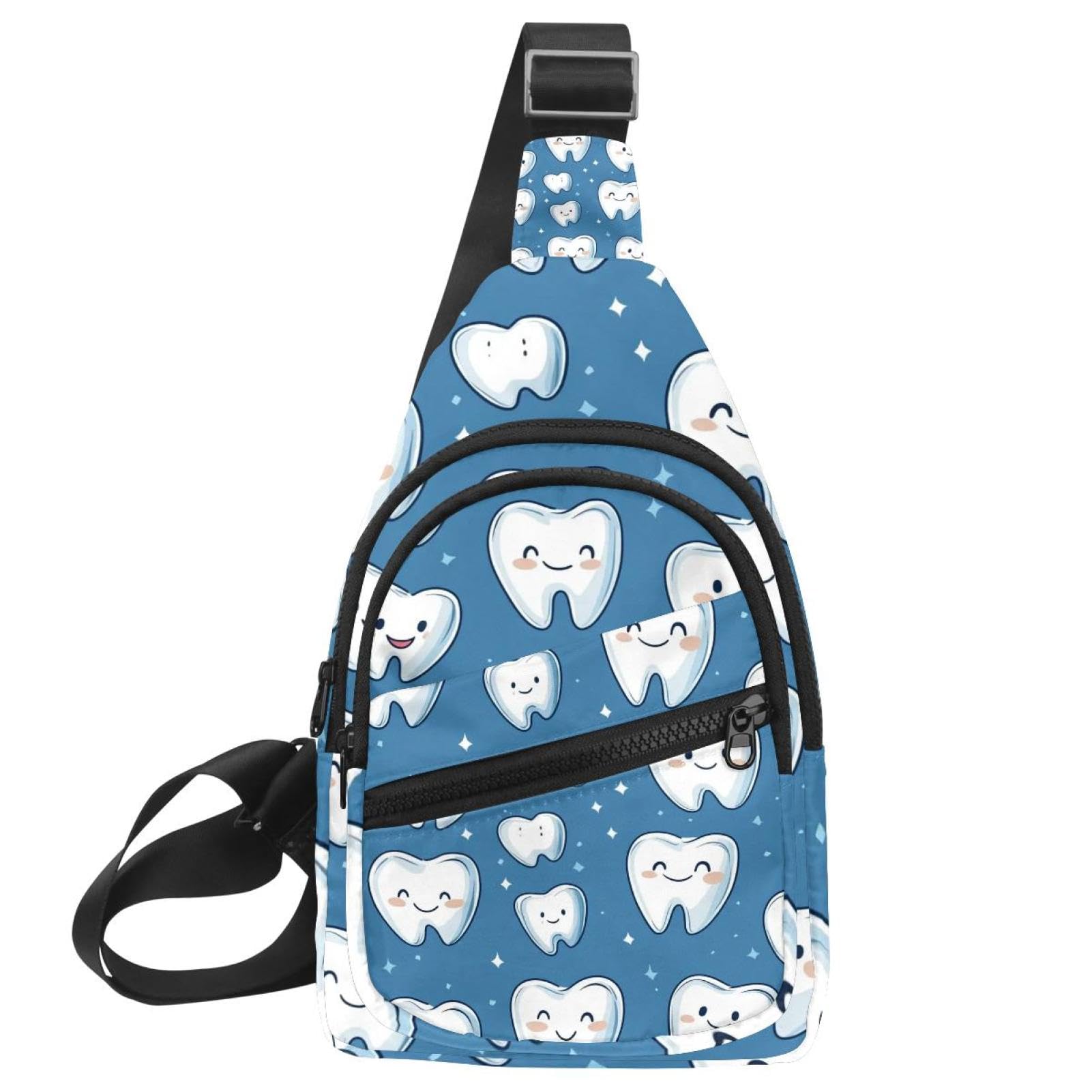 Mochila bandolera con dientes cruzados ideal para tus rutas de senderismo y viajes cortos 7