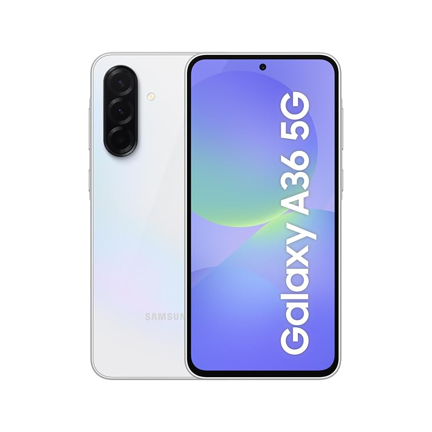 Samsung Galaxy A36 5G, Smartphone con Funzioni intelligenti, 3 anni di Garanzia del produttore, Display Super AMOLED 6.7”, 6GB RAM, 128GB, 5.000 mAh, IP67, Awesome White [Versione Italiana]