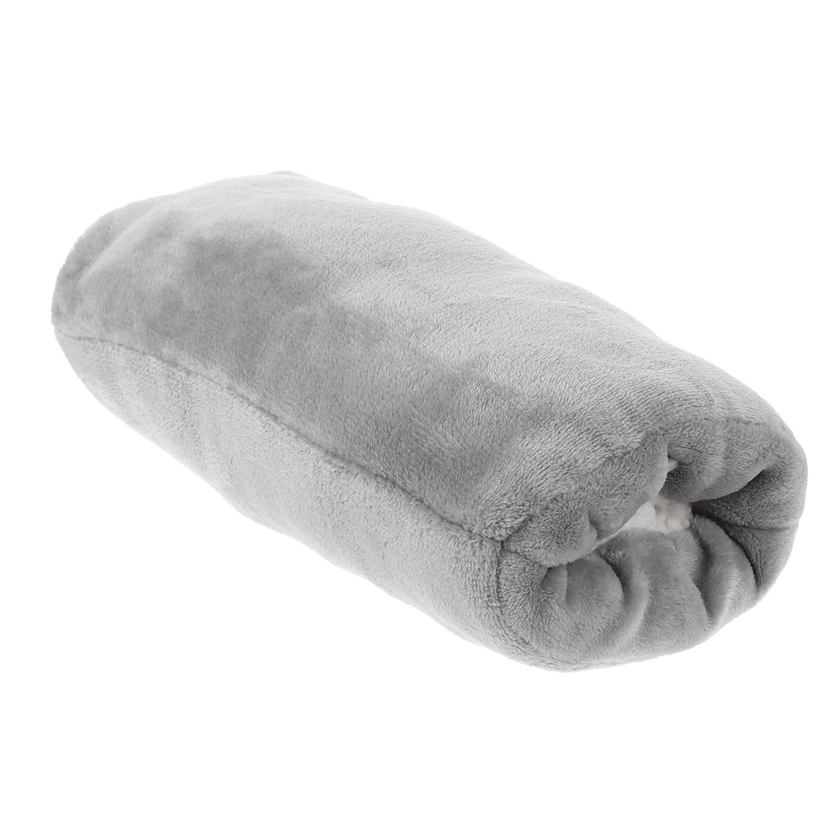 Cuscino Scaldamani Senza Fili Ricaricabile Riscaldatori Silenziatore Di Peluche Peloso Usb Guanti Scaldino Invernale Da Donna Riscaldante Mano Più Caldo Grey Flanella