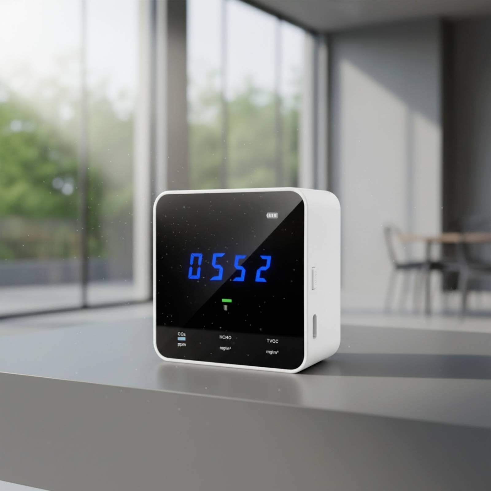 Rilevatore di Qualità ''atmosfera da Tavolo Accurato Rilevatore a Qualità '’atmosfera con Display Digitale Rapido Di