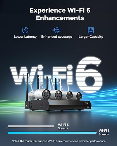 Miniatura 3 de REOLINK Sistema de cámara de seguridad inalámbrica 4K, 4 cámaras WiFi 6 enchufables para exteriores 4K8MP, visión nocturna a color, detección de