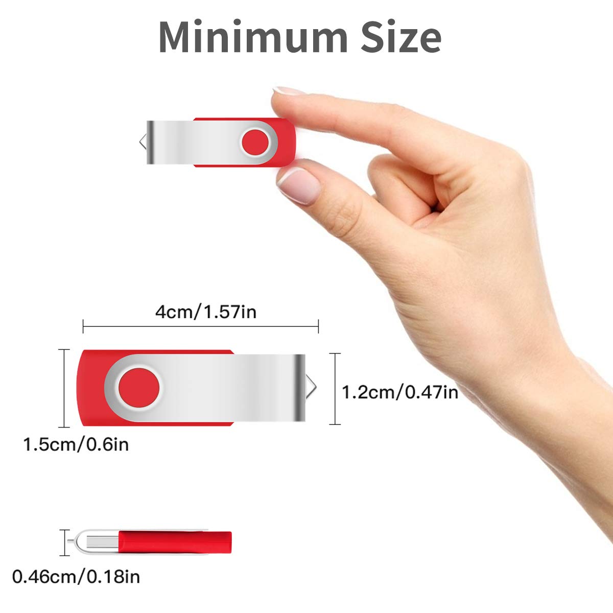 AreTop 10 memorias USB 2.0 de alta velocidad (4.0 GB), color multicolor