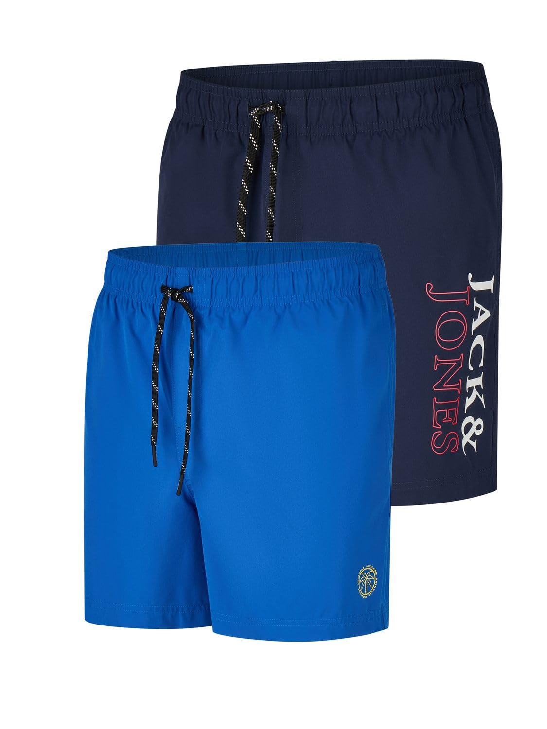 JACK & JONES JPSTMAUI Swim Mix - Costume da bagno da uomo, lungo, vestibilità normale, 2 pezzi, colore nero, blu, verde, arancione, rosso, S, M, L, XL, XXL, 3XL