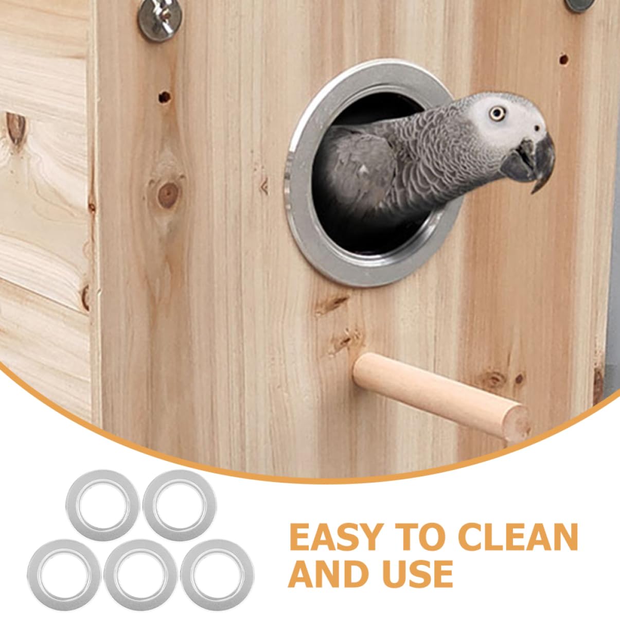Happyyami Lot De 4 Anneaux De Protection Pour Nid De Perroquet