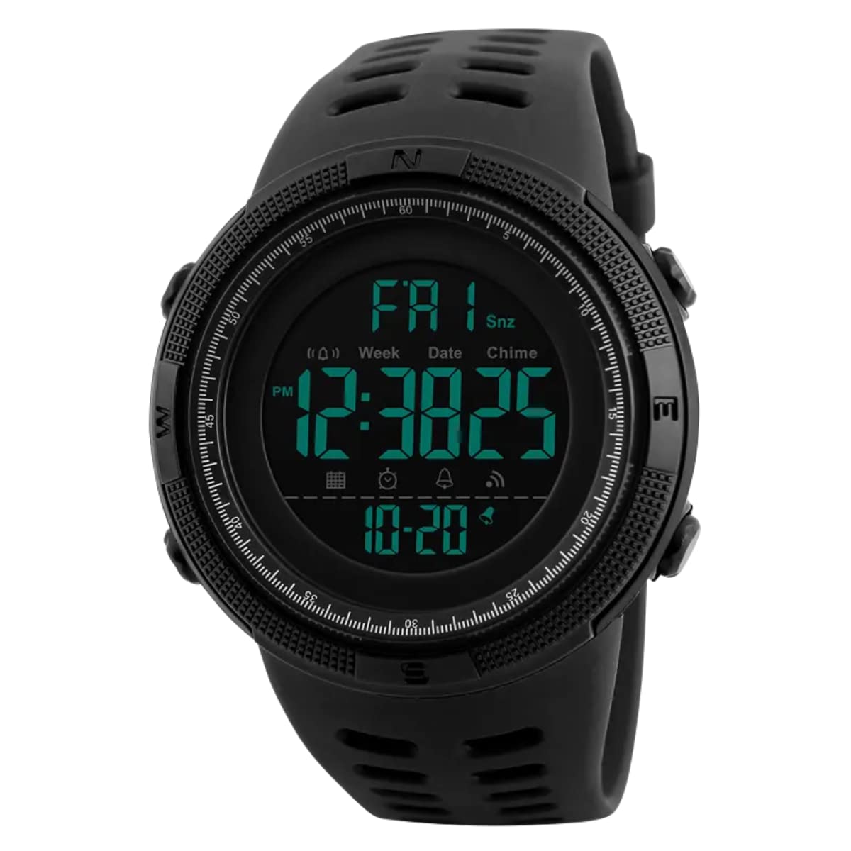 ON TIME OCTUS LED Military Multifunction Digital Boys and Mens Plastic Watch DIGI-010 (Black Dial Black Strap) (B09MJ2TQGH) Amazon Price History, Amazon Price Tracker
