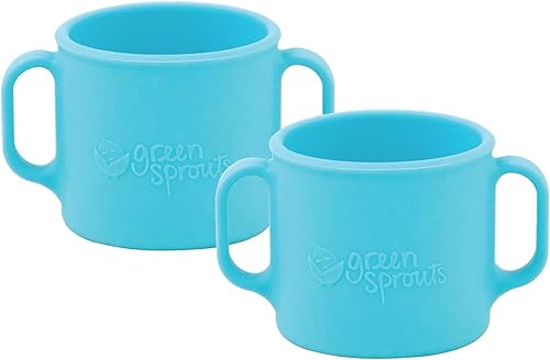 Miniatura 1 de green sprouts Taza de aprendizaje  Ayuda a los niños pequeños a desarrollar habilidades independientes para beber  Asas de fácil agarre  Resistente