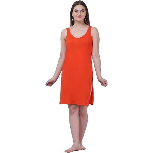 Splash Cotton Rich Camisole Slip Knee Length