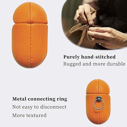 Miniatura 4 de Funda de piel para Airpods Pro 2, funda protectora con gancho compatible con AirPods Pro de 2 generación (negro)