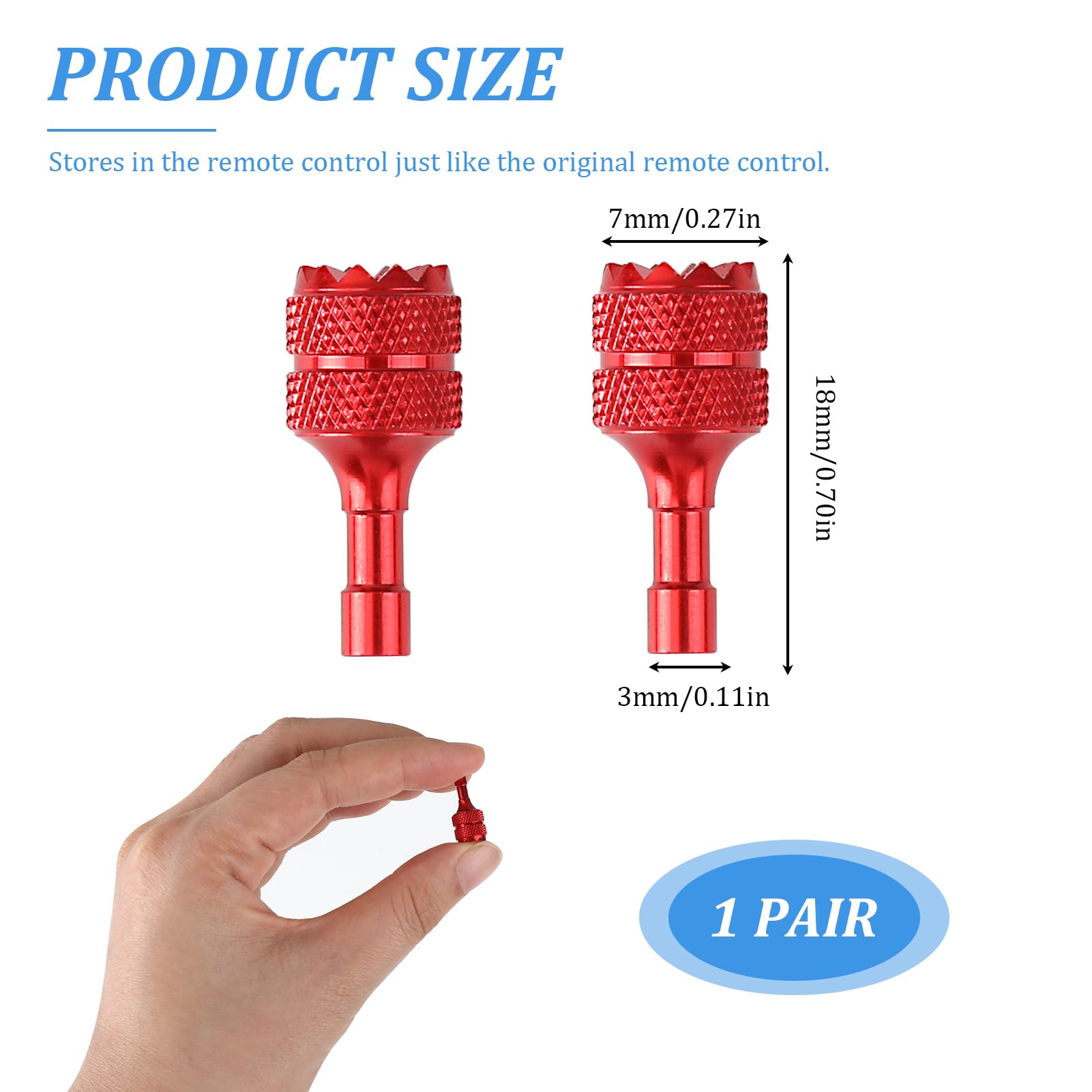 DJI RC/RC 2 Ersatz-Joysticks – Fernbedienungsstäbe Aus Aluminiumlegierung, Grau & Gold