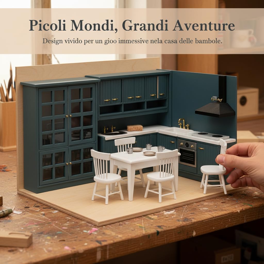 Mobili Casa delle Bambole in Legno 1:12, style to 2 | Componenti in plastica, Vetrina per bambole, Divertimento creativo, Per amanti miniature