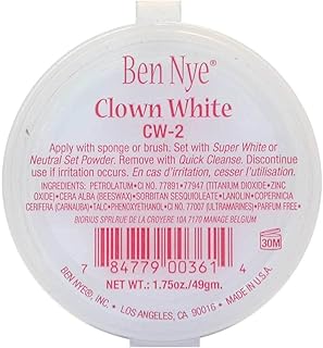 Ben Nye Maquillaje blanco payaso, 1.75oz./49gm.
