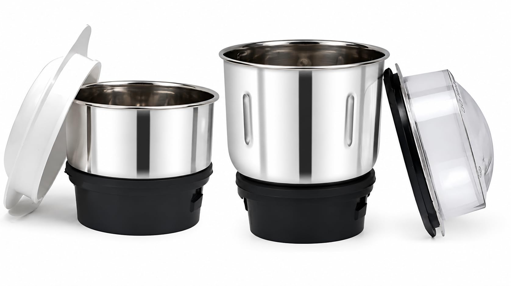 Stainless Steel Mixer Grinder Jar with Lid (500ml,250m) | Wet & Dry Grinding, Chutney Jar, Food Grade Steel, Mixer Spare Part, Secure Lid-image-16