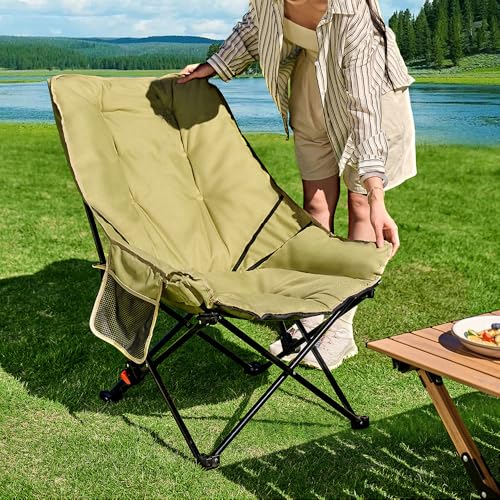Chaise pliante stable piscine et plage avec coussin doux de bronzage - 2
