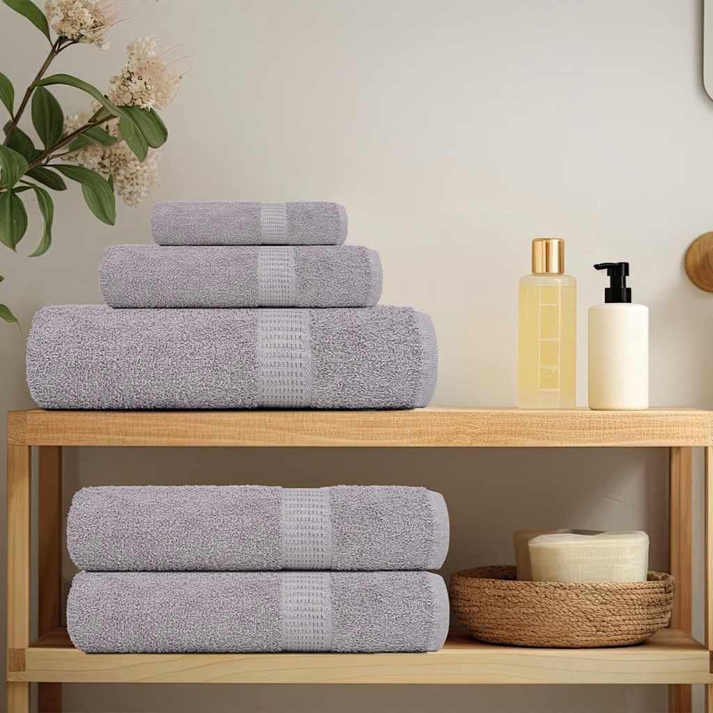Frogn - Juego de toallas de baño (2 unidades, 100 x 150 cm, 360 g/m²), color gris