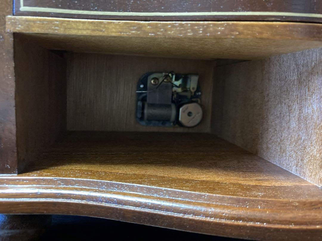 Amazon.co.jp: アンティーク 木製 ジュエリーBOX オルゴール 引き出し