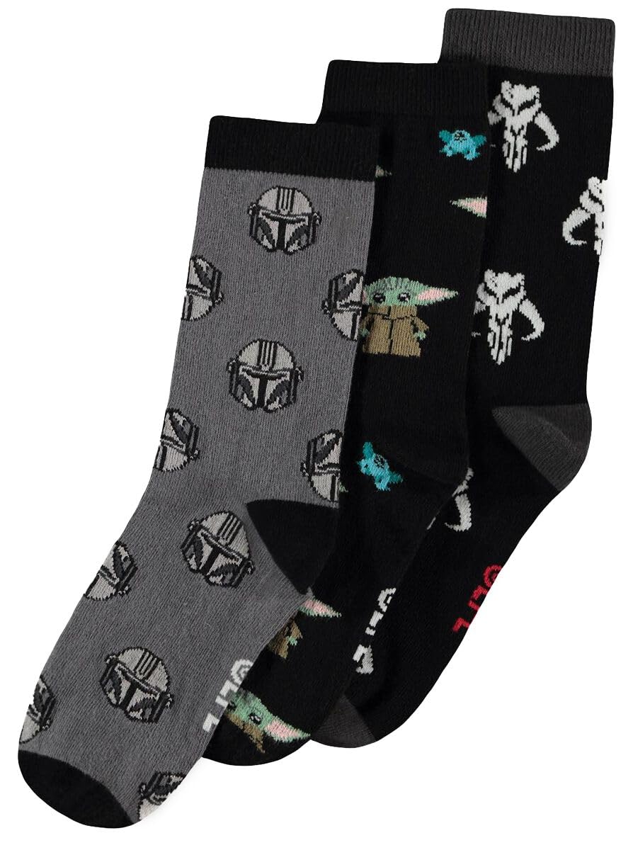 Star Wars The Mandalorian Socken Unisex – Offizieller Fan-Merch, Bunt, Aus Baumwolle Mix