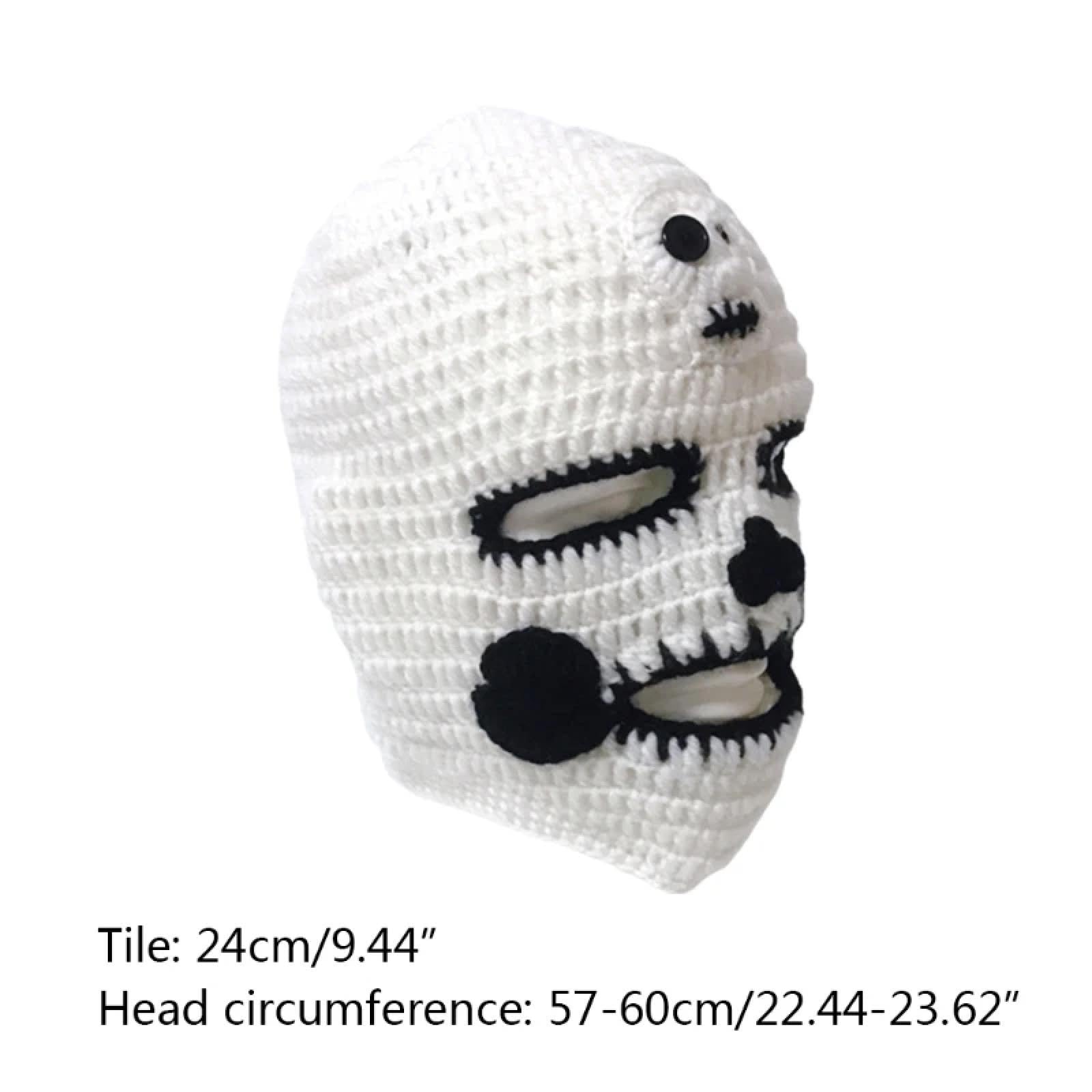 Strickmützen Hüte Mützen Caps Beanie Einfache Warme Totenkopf Strickmütze Handgemacht Warm