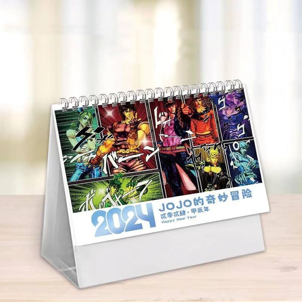ジョジョ　6部　卓上カレンダー Amazon.co.jp: 「ジョジョの奇妙な冒険」2025年 卓上カレンダー