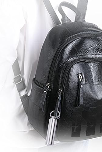 Miniatura 7 de FULLGUEEN - Pastillero portátil, impermeable, de una sola cámara, de acero inoxidable, pastillero pequeño para viajes al aire libre, campamento,