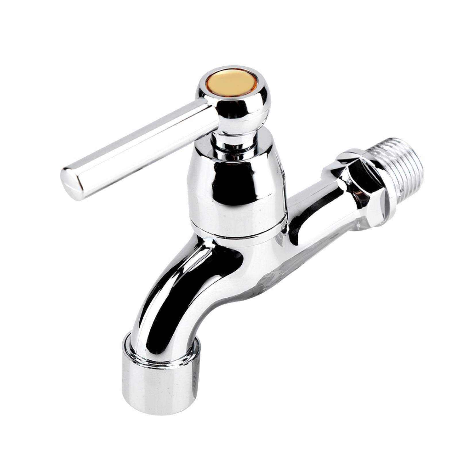 Water Faucet ABS Washing Machine Faucet Sink Basin Cold Water Tap with Single Spout and Handle for Kitchen — view 7