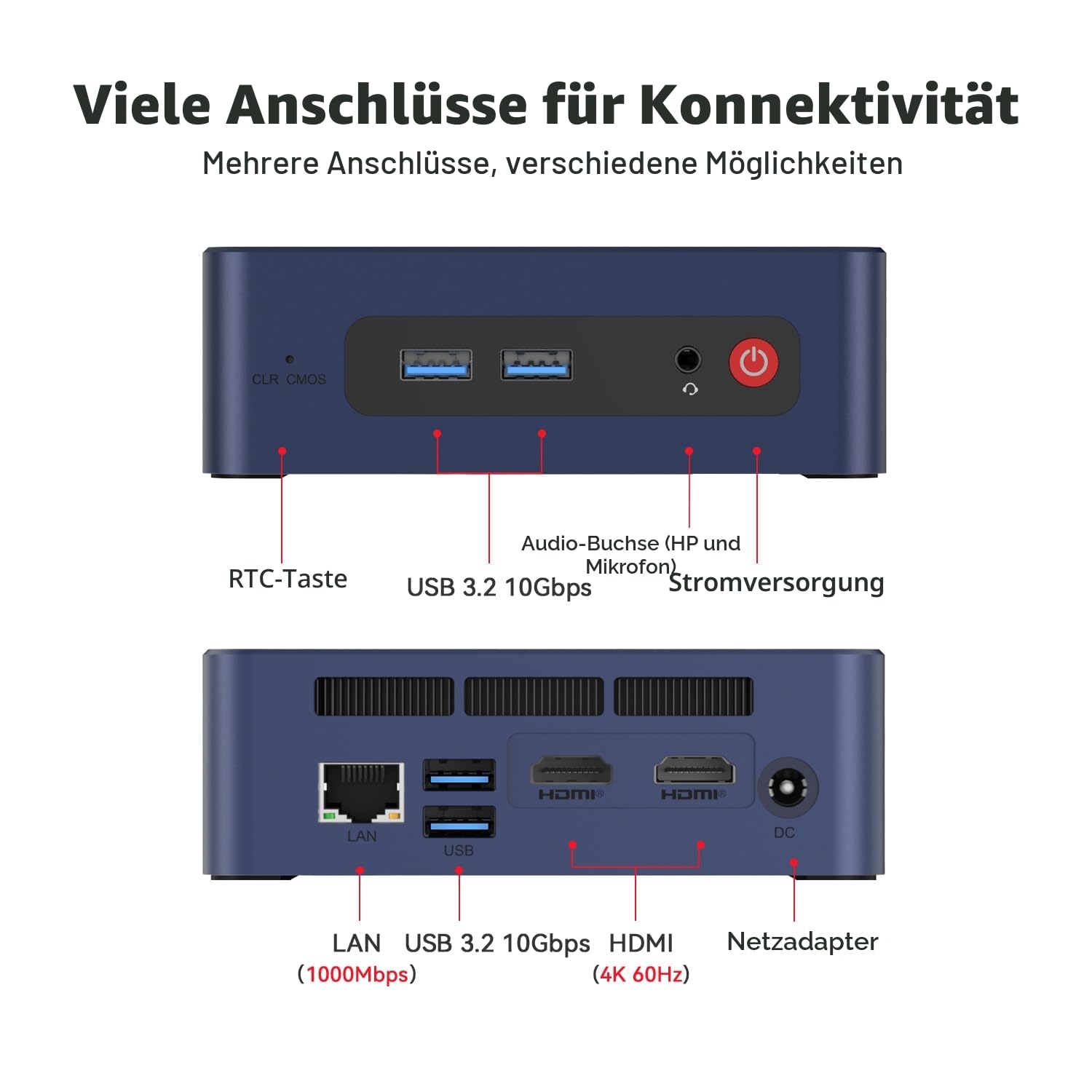 Beelink SER3 Mini PC AMD Ryzen 3 3200U bis zu 3.5 GHz, 8GB DDR4 RAM 480GB NVMe SSD Windows 11 Pro Mini Office Computer, Dual 4K HDMI, 1000Mbps LAN, WiFi 5/BT 5.0