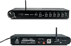 Amplificador de Som Profissional Slim 3800 HDMI APP Bivolt Bluetooth USB Rádio FM Entrada Microfone Frahm - 32168