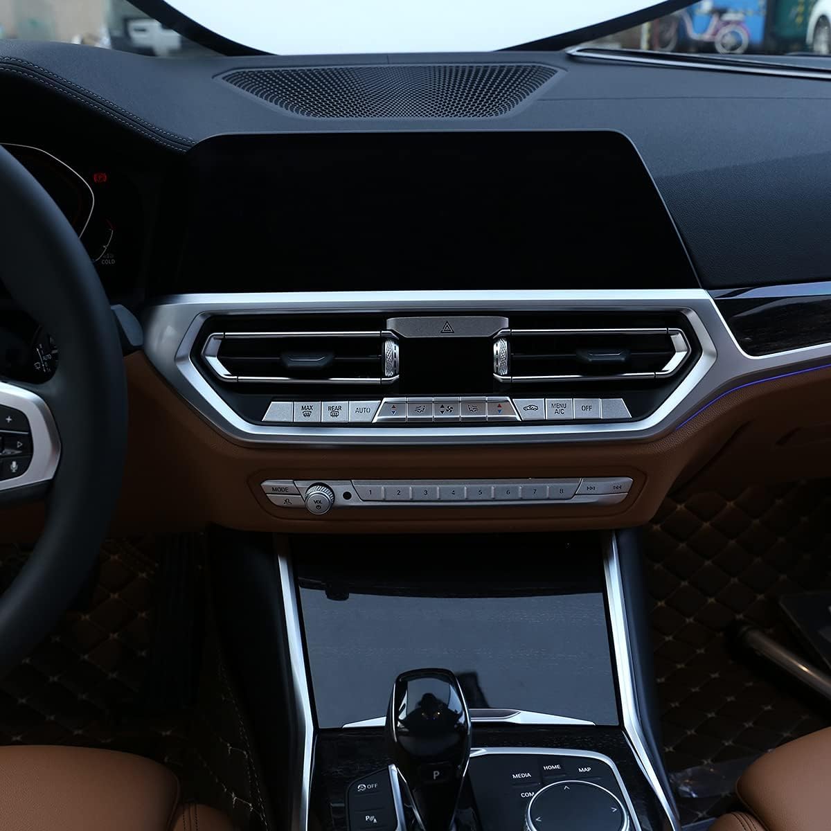 Car Air Conditioning Dash Button Sticker for BMW Z4 G29 2019 2020,Radio Dash Buttons Decal Replacement Stickers Auto Interior Accessories