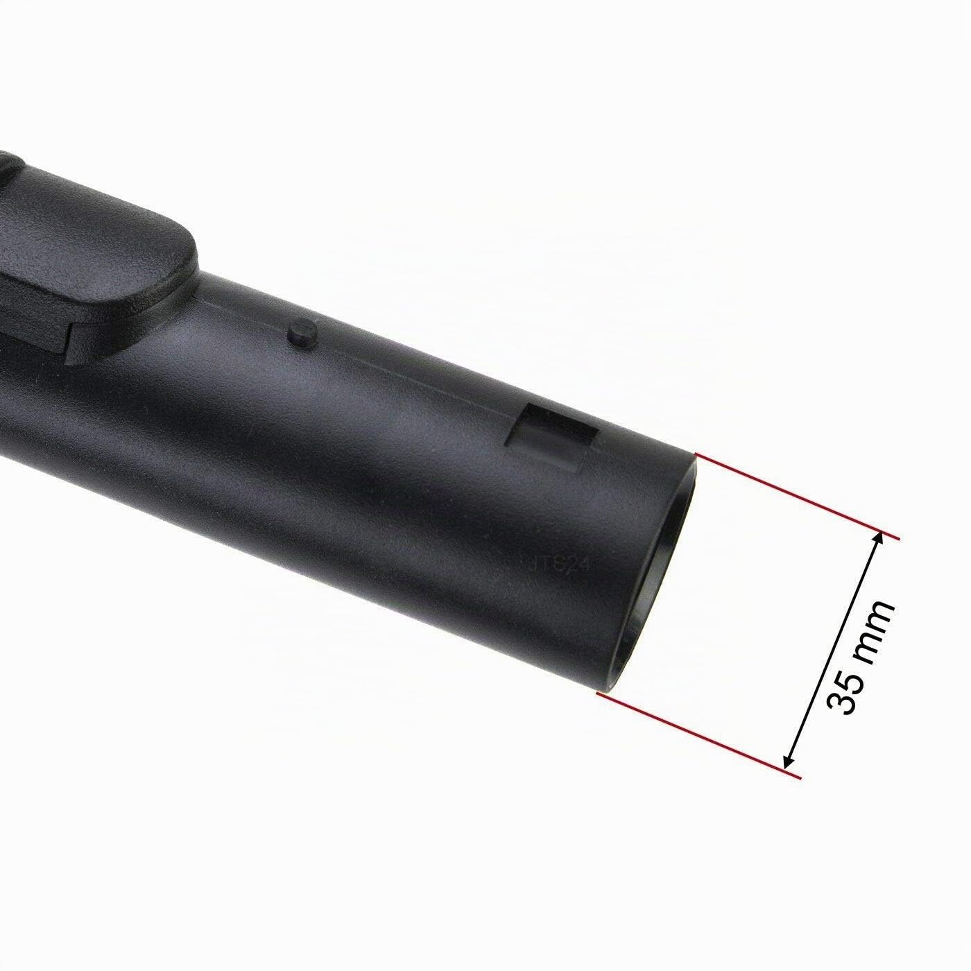 Tige d'extension télescopique + tuyau d'extrémité courbée en plastique pour Miele Complete C2 C3 S2 S5 S8 S2110 S6240 S8320 S5210 S5211 11071460 SGEA3 Complete C3 Cat & Dog