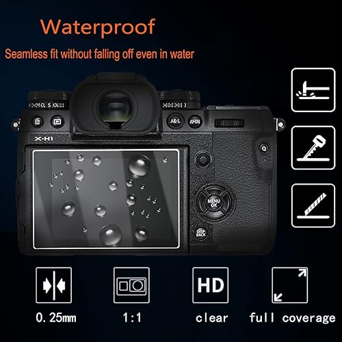 Miniatura 5 de debous Protector de pantalla compatible con cámara Nikon ZF Z F de vidrio templado transparente (3+2 unidades)