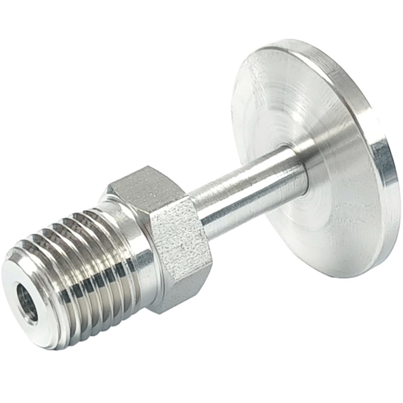 Acoplador Conector de Tubería, Aspiradora de Acero Inoxidable SUS316L KF/NW 16/25/40/50 a Macho Hembra NPT de 1/8 y 1/4 Pulgada(16 1/8inch NPT M)