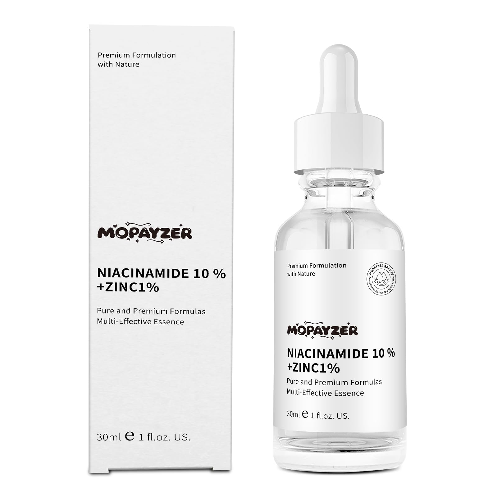 Niacinamide 10% + Zinc 1% Serum, Anti-Aging Niacinamide Serum for Face, 1PCS Moisturizing Facial Serum for All Skin Type, Women Face Skin Care.