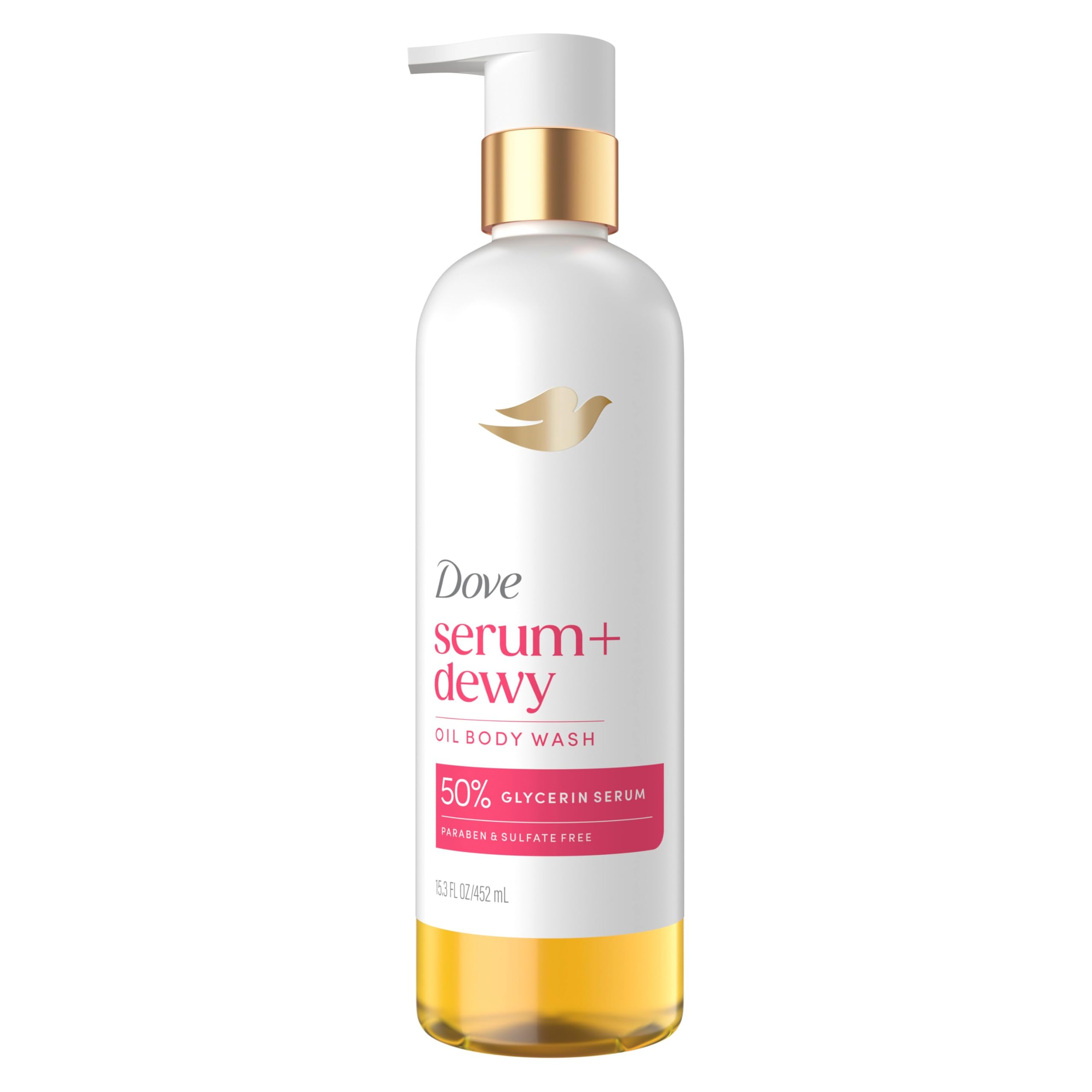 Dove Serum Shower Oil Body Wash with Coconut Geranium Oil Dewy Hydrating Cleanser for Soft Skin 15 3