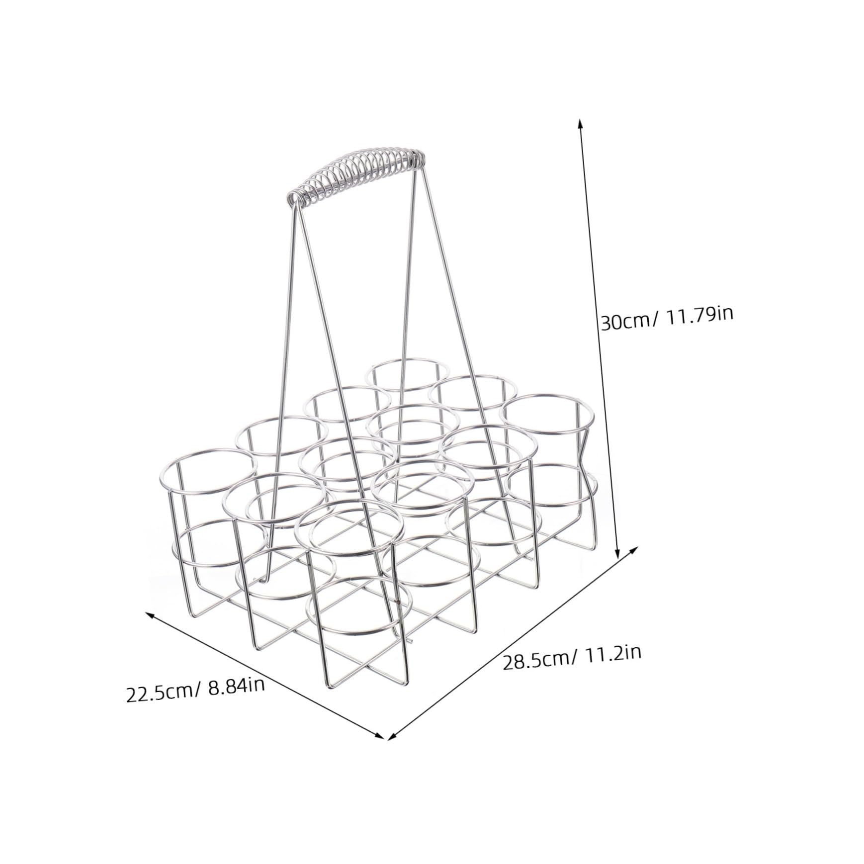 OFFSCH Beer Holder Carrier Beer Storage Basket Metal Organizer Rack Shelf Portable Racks