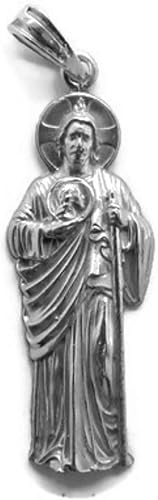 Plata de ley .925 clásico San Judas Thaddaeu/San Judas Tadeo/San Judas Tadeo/San Judas colgante #5