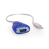 USBGear 12 inch USB to Serial RS-232 DB-9 Pin Adapter with FTDI Chipset for Windows 11, 10, 8, 7 and Mac Systems - Use for Laptop Serial Port, PDA, GPS, Modems, Routers and More