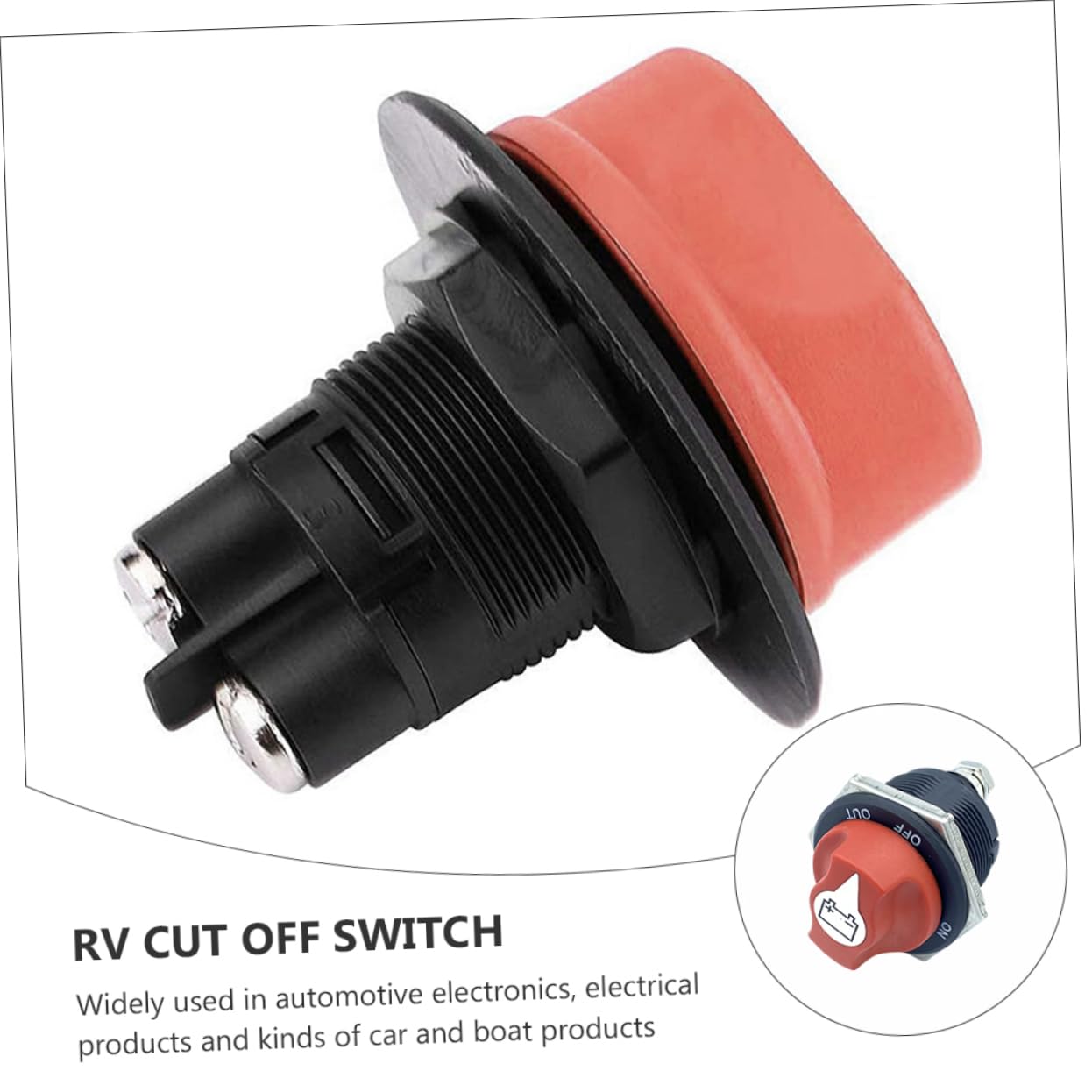 EXAOMBLE Master Isolator Battery Cut Off Switch 12v-24v for Motorbikes Car Boats