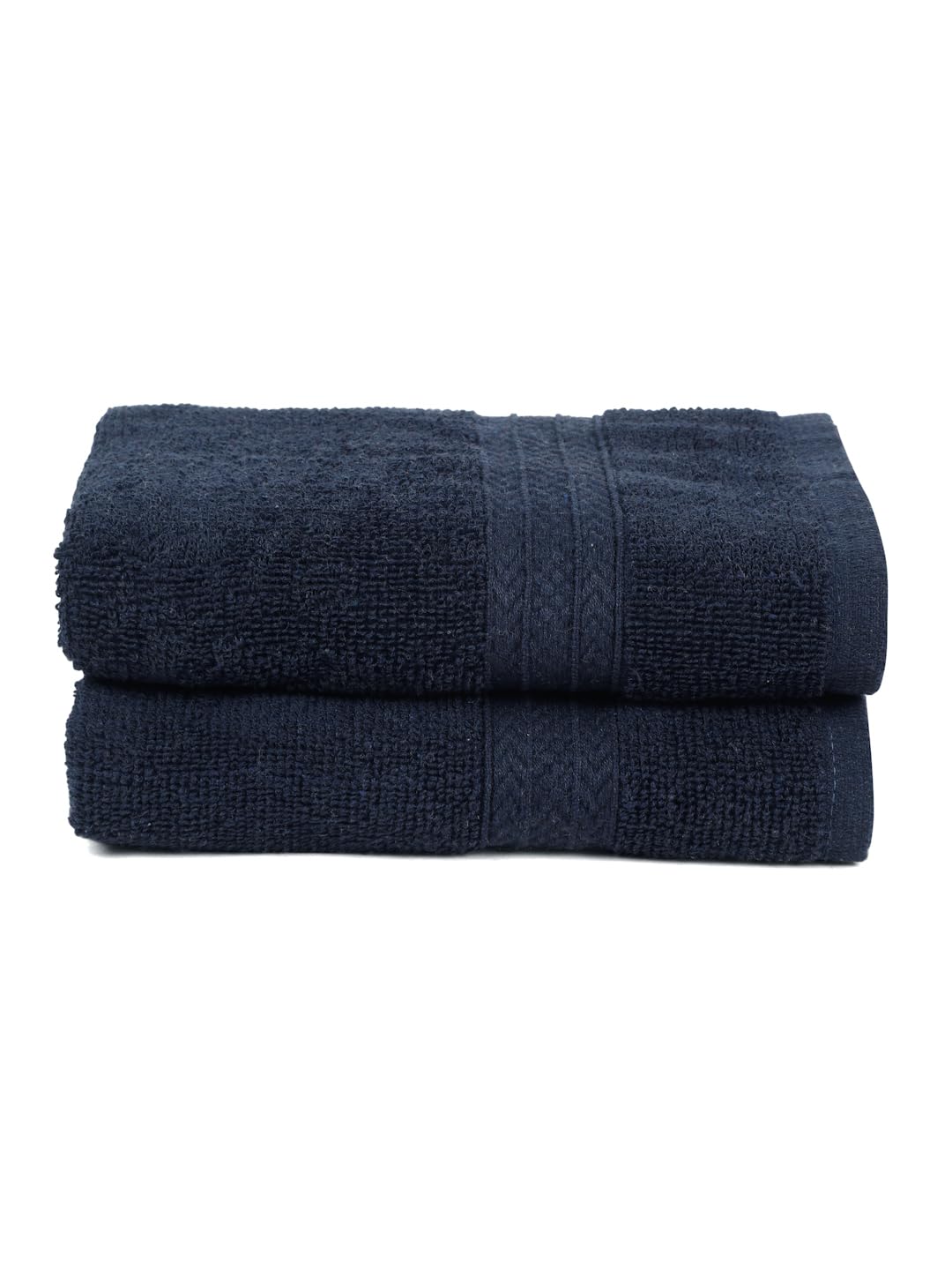 2 Cotton Hand Towels 545 GSM Luxurious Soft - Deep Navy-image-14