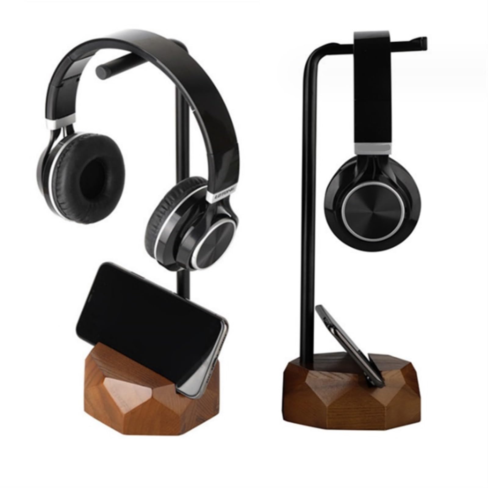 Supporto per Cuffie, Gancio per Cuffie, Supporto Portatile per la Maggior Parte dei dispositivi Musicali e da Gioco, Walnut Gaming