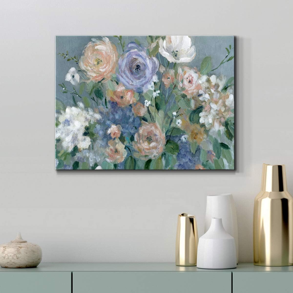 Renditions Gallery Garden Harmony Wall Art, Premium Gallery Wrapped Canvas Décor, Ready to Hang, 18L x 12W, Made in America Print