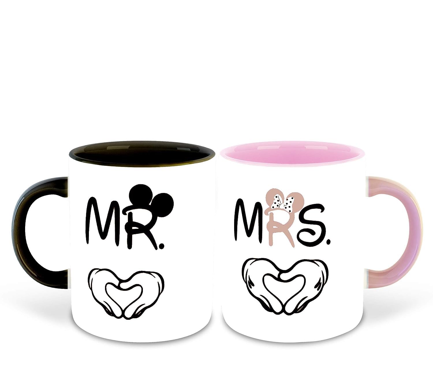 Aastha Imagine Media Mr.& Mrs | Love | Anniversary | Birthday | Couple | Coffee Mug- Gift for Boyfriend, Gift for Girlfriend, Best Gift, Valentine Gifts, Unique Gifts