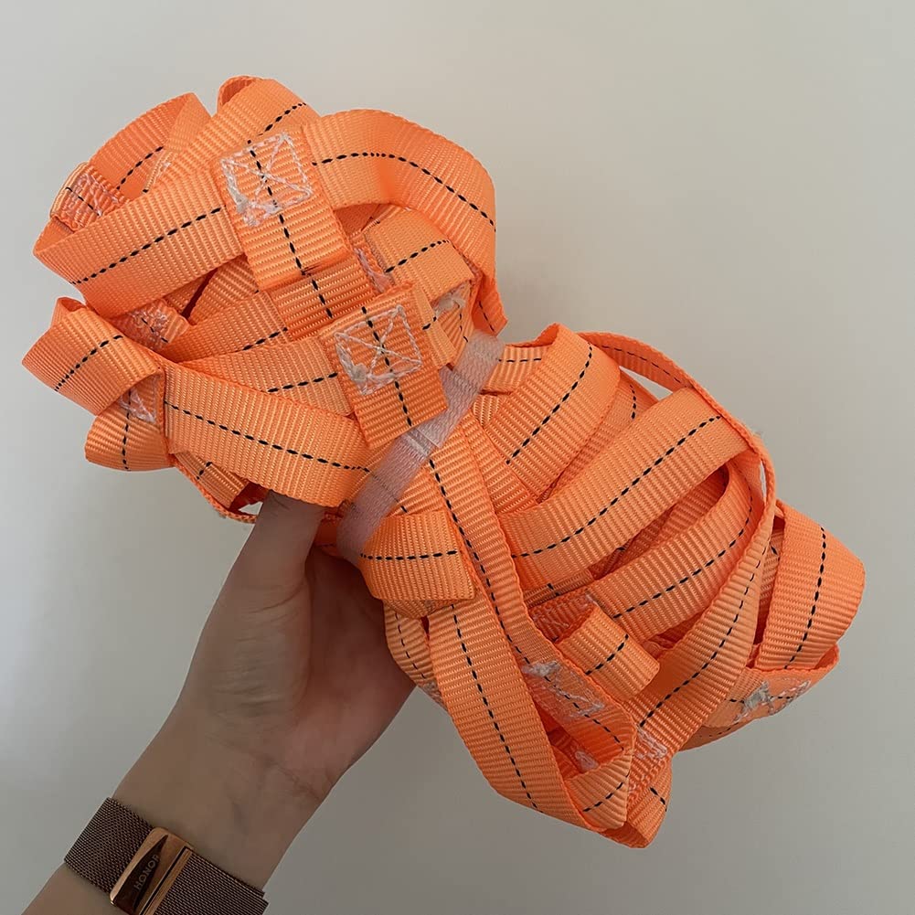 Lasthebenetz, LKW-Ladeflächen-Ladenetz, Lastumschlag Mobiles Frachtnetz, Hängendes Netz Für BAU-Rigging, Bewegliches Abschleppen, Hebearbeitsausrüstung (Farbe : Orange, Größe : 2x2m-2t)