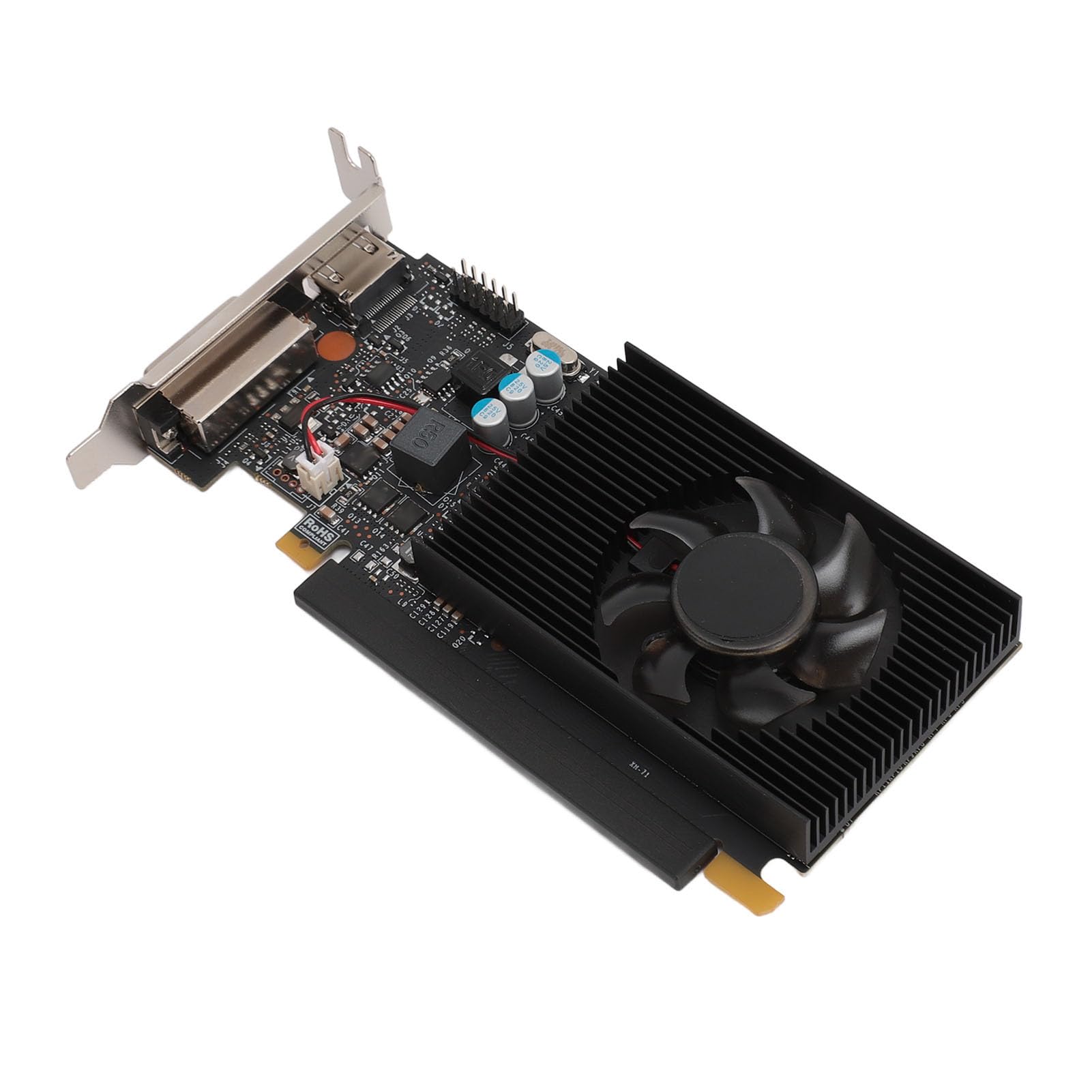 VBESTLIFE Karta Graficzna GT730 4 GB, 64-bitowy Procesor Graficzny DDR3, Karta Graficzna do Gier PCIE 2.0 16X, do Komputera Stacjonarnego