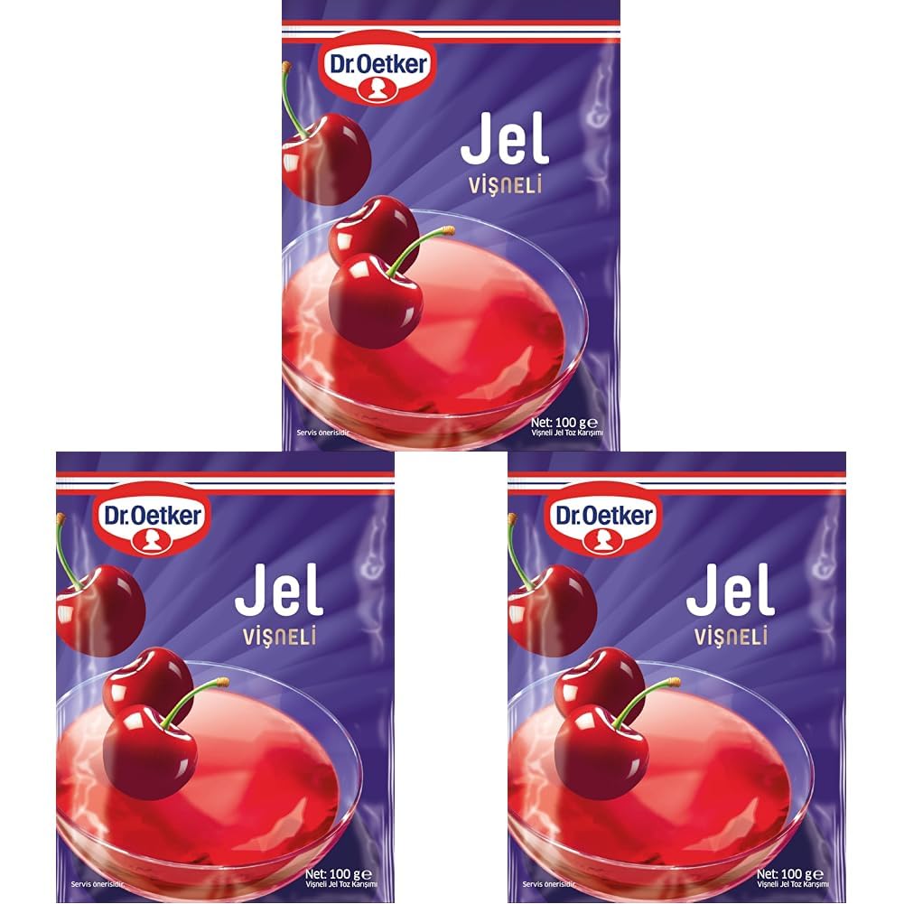 Dr. Oetker Jel Vişne Aromalı 100 Gr 3lü paket